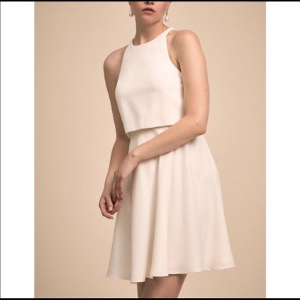 NWOT Jill Stuart/BHLDN Barrett Mini Dress Ivory Size 12